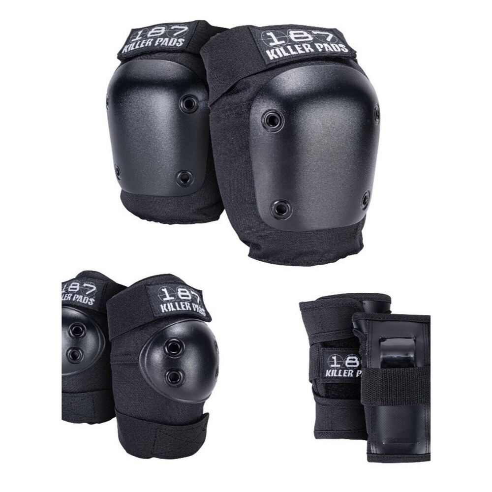 Six Pack Pad Set, Protective Gear for Elbows, Knees, and Wrists L/XL